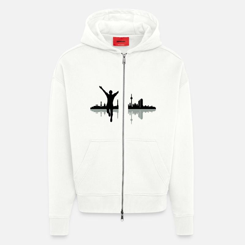 Berlin Jogger - Zip Hoodie - made by SPREAD - OFF WHITE
