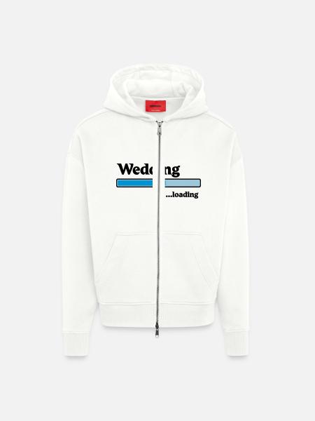 Wedding loading - Zip Hoodie - made by SPREAD - OFF WHITE