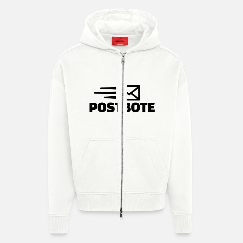 Postbote - Zip Hoodie - made by SPREAD - OFF WHITE
