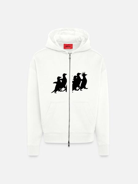 Penguins Pack - Zip Hoodie - made by SPREAD - OFF WHITE