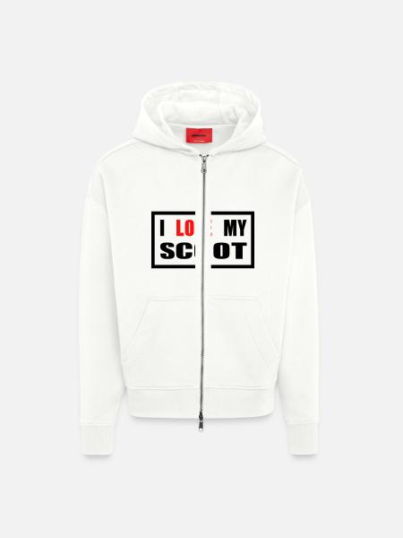 Motorroller Roller Blechroller Schaltroller - Zip Hoodie - made by SPREAD - OFF WHITE