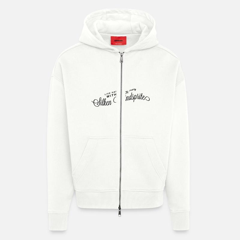 Many Silken Windsprites - Zip Hoodie - made by SPREAD - OFF WHITE