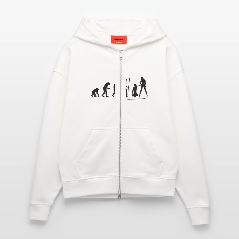 evolution_wedding1 Zip Hoodie - made by SPREAD