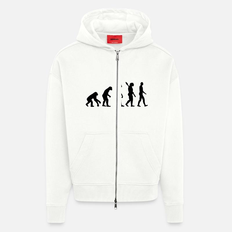 Evolution - Zip Hoodie - made by SPREAD - OFF WHITE