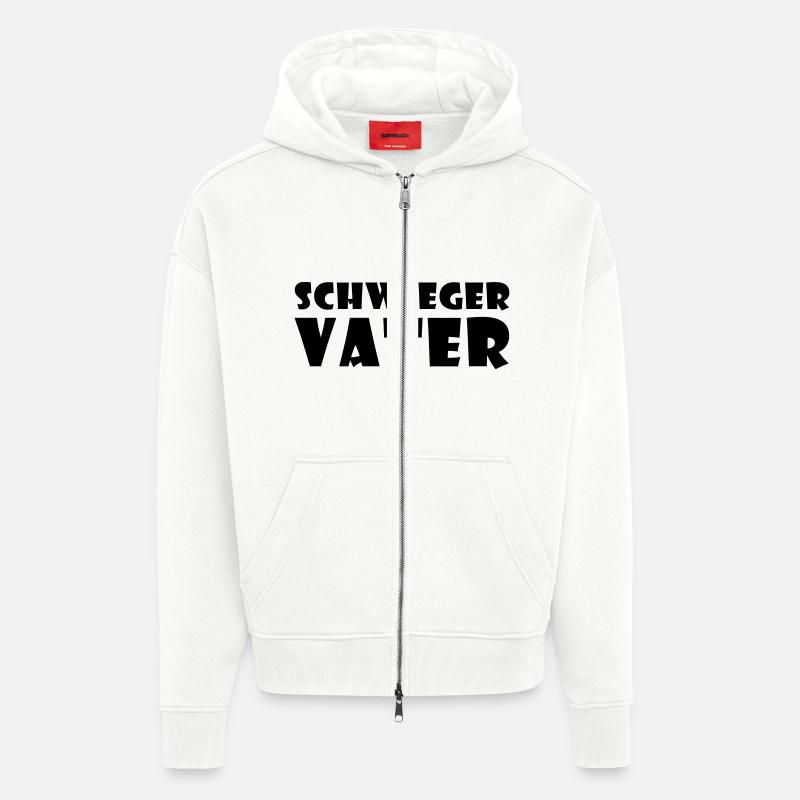 Schwiegervater - Zip Hoodie - made by SPREAD - OFF WHITE