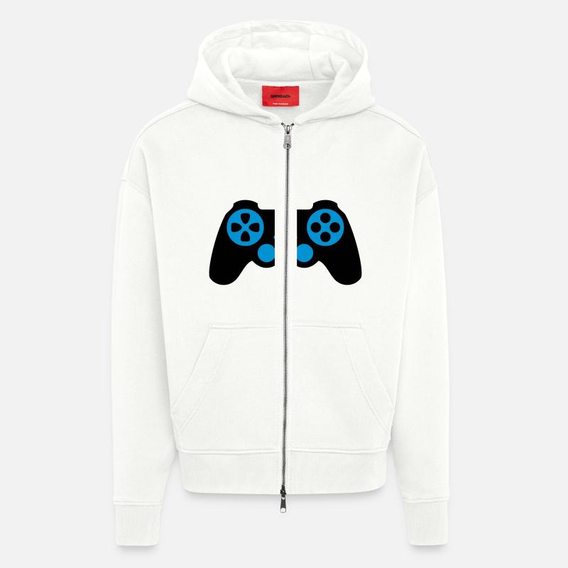 Controller - Veste à capuche bio épaisse oversize fabriqué en UE - OFF WHITE