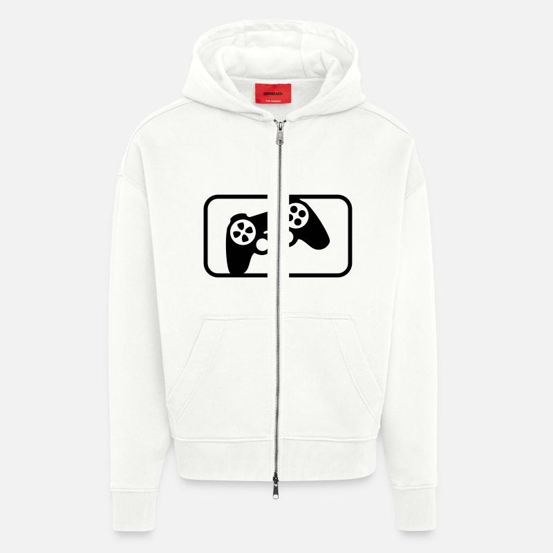 Controller Sport - Veste à capuche bio épaisse oversize fabriqué en UE - OFF WHITE