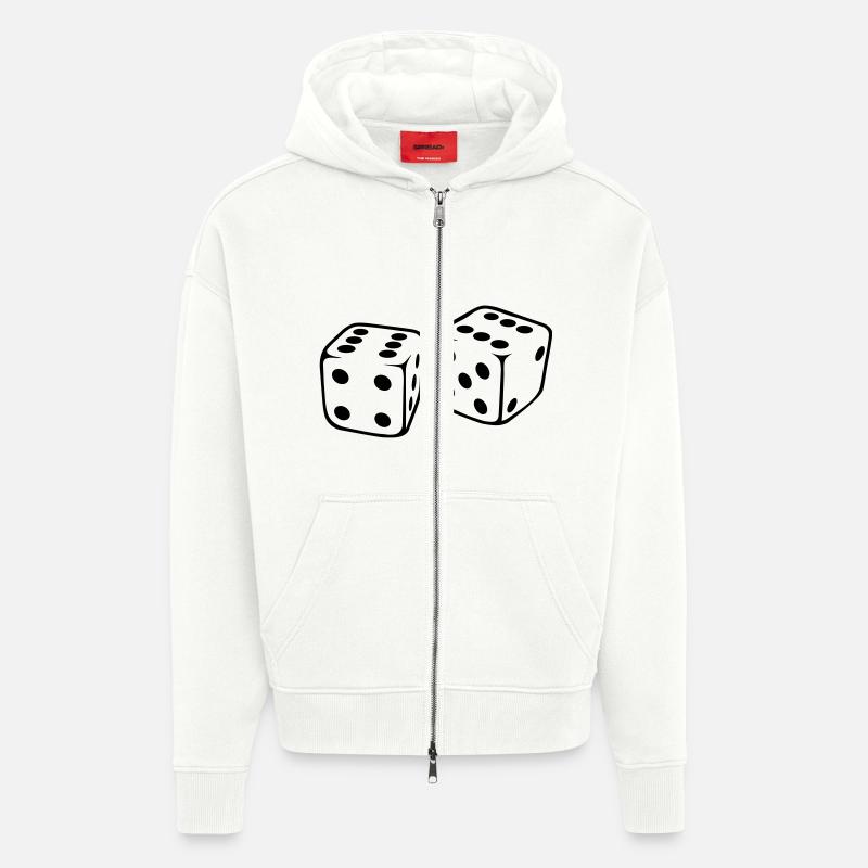 Dé - Veste à capuche bio épaisse oversize fabriqué en UE - OFF WHITE