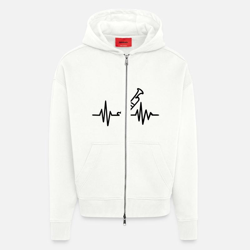 Trompete - Zip Hoodie - made by SPREAD - OFF WHITE