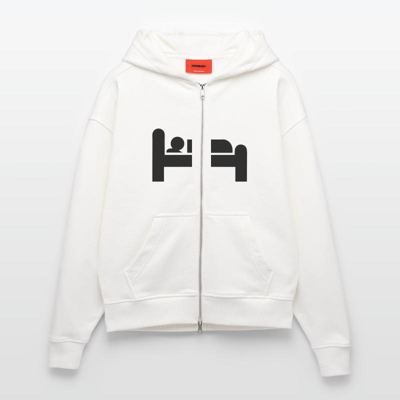 Icon bed sleeping Zip Hoodie - made by SPREAD