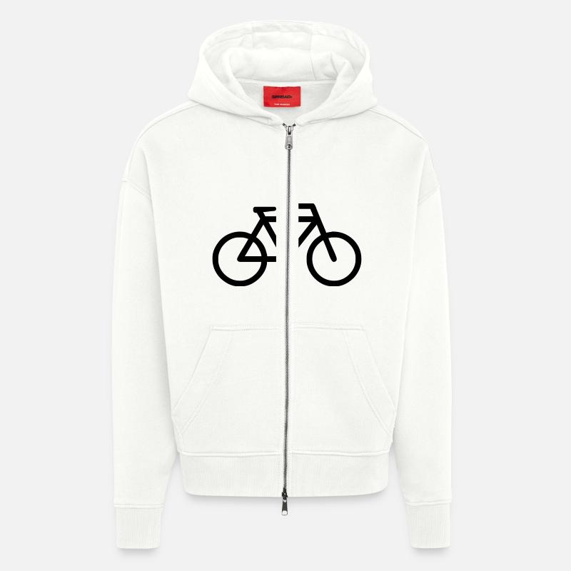 Fahrrad - Zip Hoodie - made by SPREAD - OFF WHITE