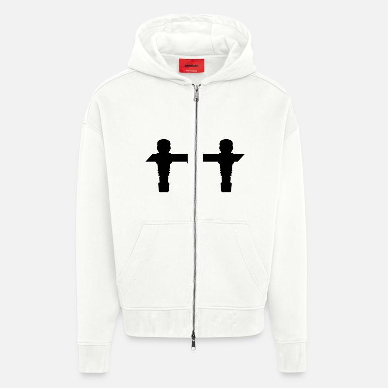 Kickerspieler - Kickershirt - Zip Hoodie - made by SPREAD - OFF WHITE