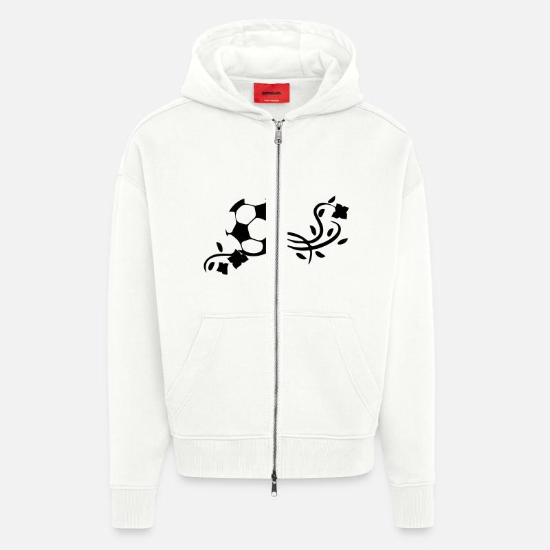 Fußball - Zip Hoodie - made by SPREAD - OFF WHITE