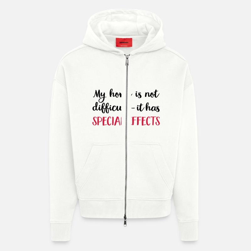 Pferde - Zip Hoodie - made by SPREAD - OFF WHITE