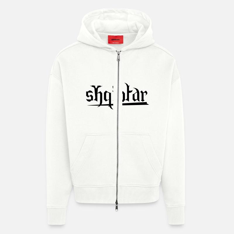 shqiptar_albaspirit - Zip Hoodie - made by SPREAD - OFF WHITE