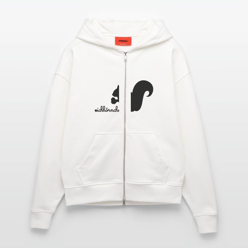 Eichhörnchen mit Eichel Zip Hoodie - made by SPREAD