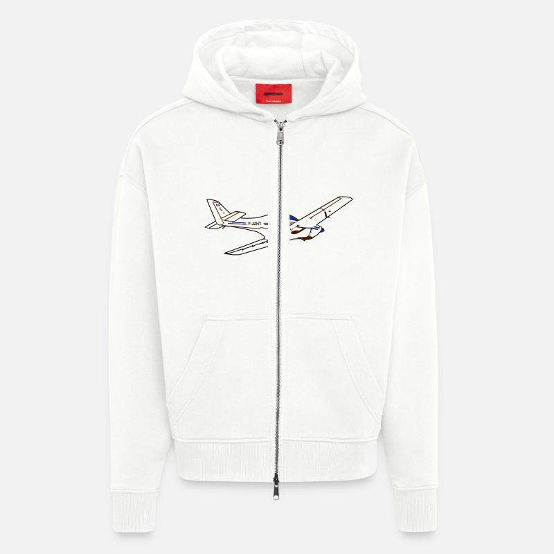 Dynamic WT9 ULM - Veste à capuche bio épaisse oversize fabriqué en UE - OFF WHITE