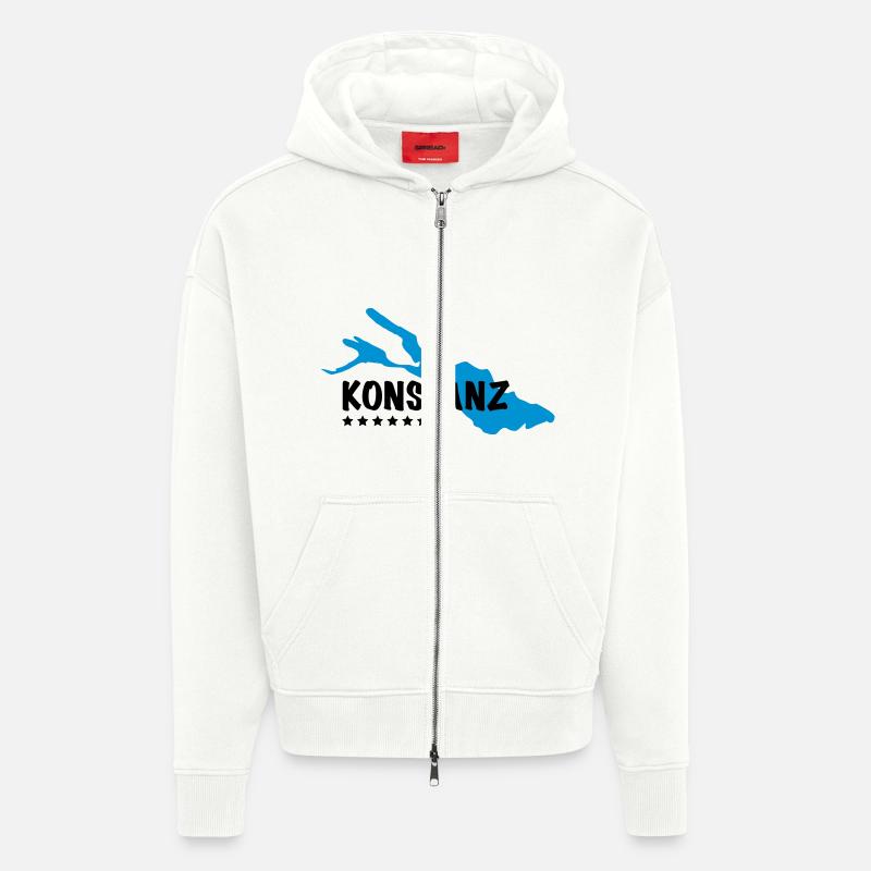 Konstanz Bodensee - Zip Hoodie - made by SPREAD - OFF WHITE