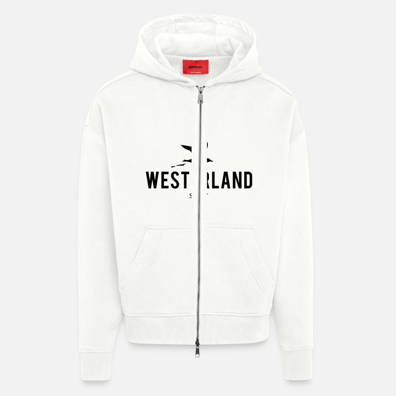 Möwe Westerland Sylt - Zip Hoodie - made by SPREAD - OFF WHITE