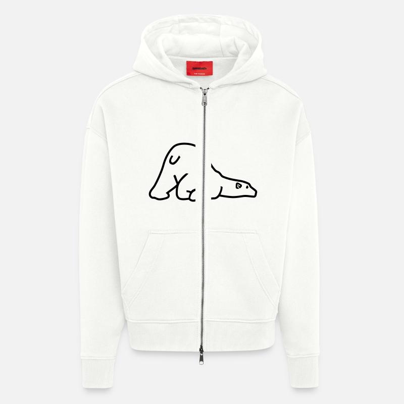 Eisbär - Zip Hoodie - made by SPREAD - OFF WHITE