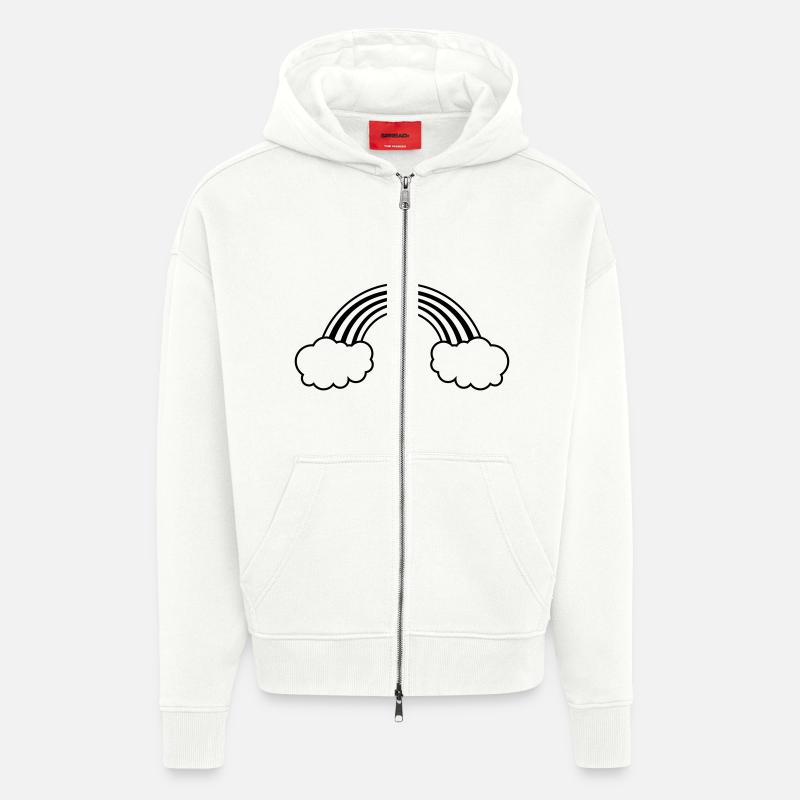 regenbogen - Zip Hoodie - made by SPREAD - OFF WHITE