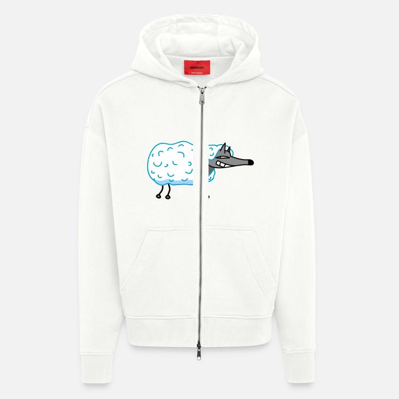 Wolf im Schafspelz - Zip Hoodie - made by SPREAD - OFF WHITE