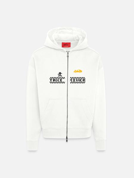 Taxidriver - Zip Hoodie - made by SPREAD - OFF WHITE