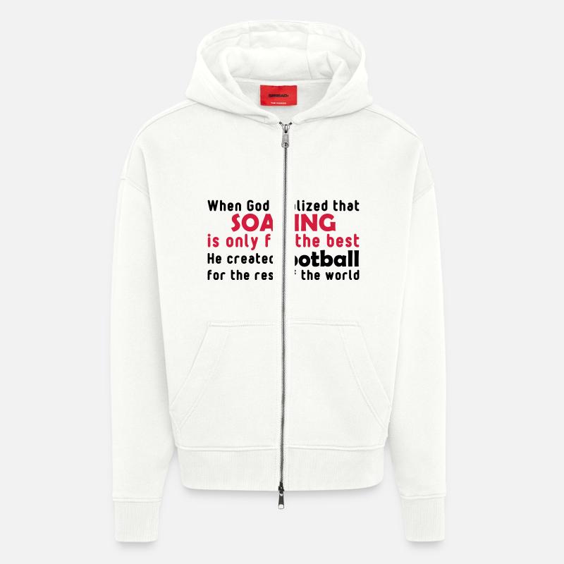 god soaring - Zip Hoodie - made by SPREAD - OFF WHITE
