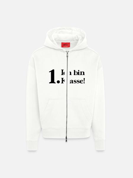 Ich bin 1. Klasse - Zip Hoodie - made by SPREAD - OFF WHITE