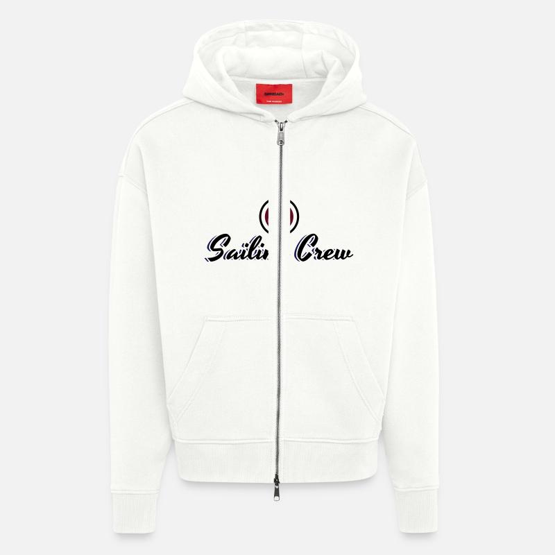 Sailing Crew - Zip Hoodie - made by SPREAD - OFF WHITE