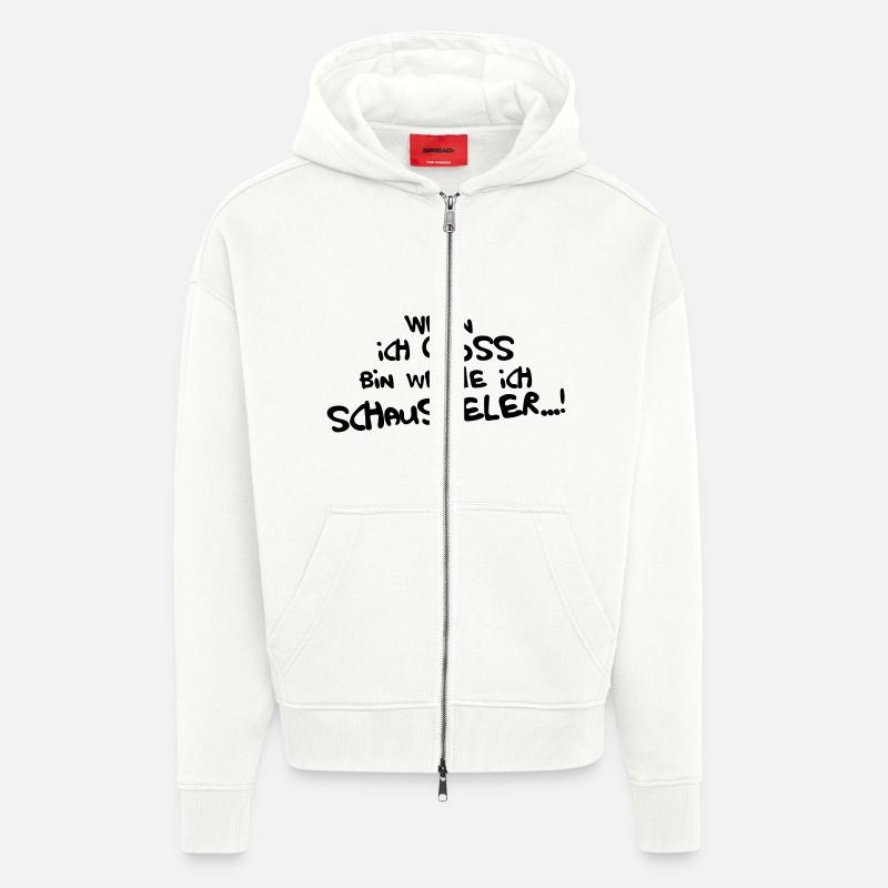 Ich werde Schauspieler - Zip Hoodie - made by SPREAD - OFF WHITE