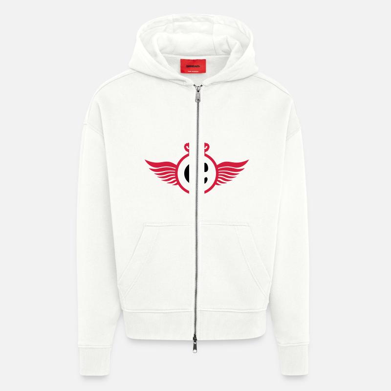 C Design - Zip Hoodie - made by SPREAD - OFF WHITE