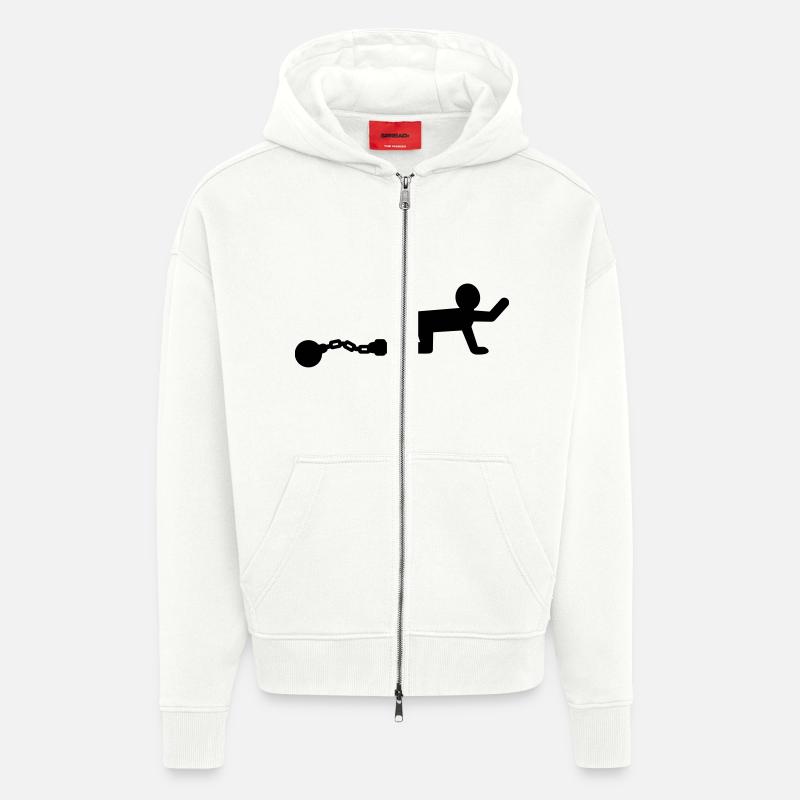 Junggesellenabschied - Zip Hoodie - made by SPREAD - OFF WHITE