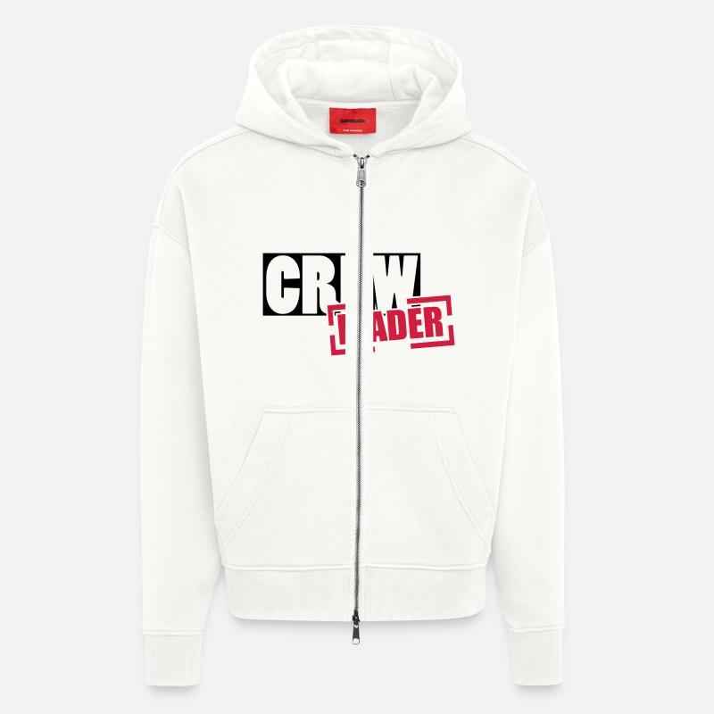 crew - Zip Hoodie - made by SPREAD - OFF WHITE