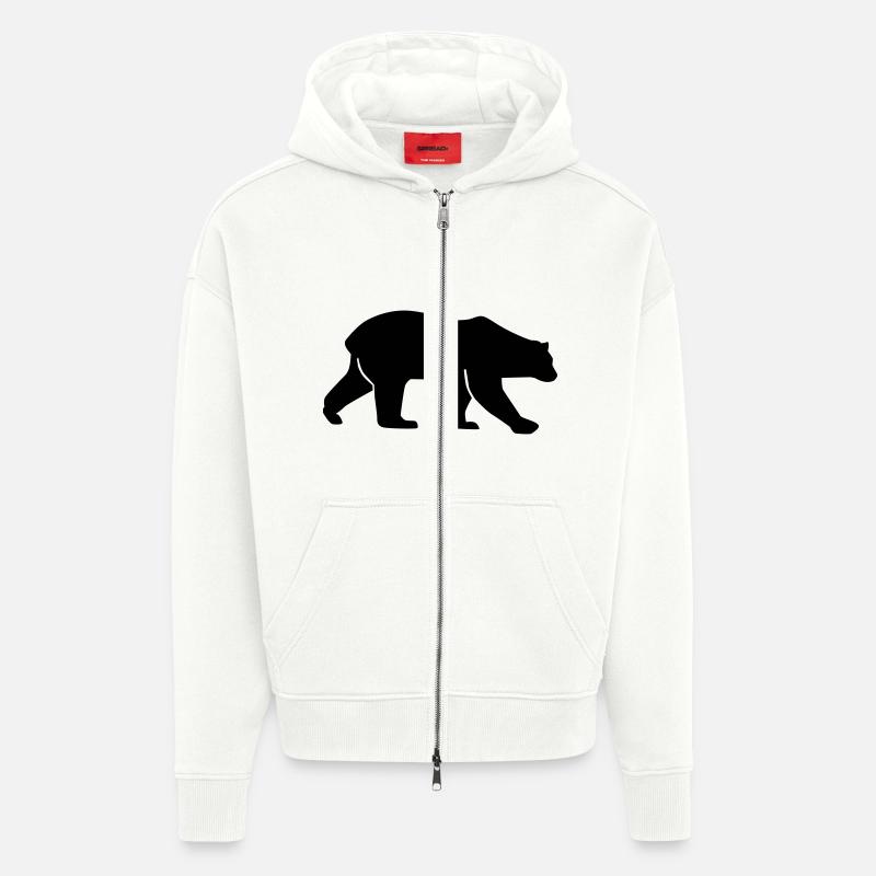 Eisbär - Zip Hoodie - made by SPREAD - OFF WHITE