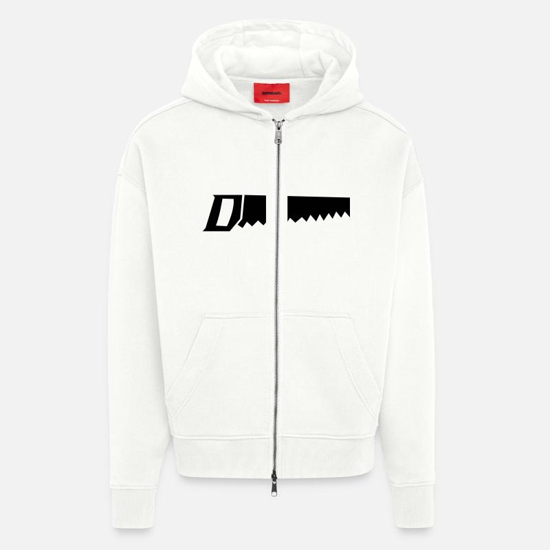 saege - Veste à capuche bio épaisse oversize fabriqué en UE - OFF WHITE