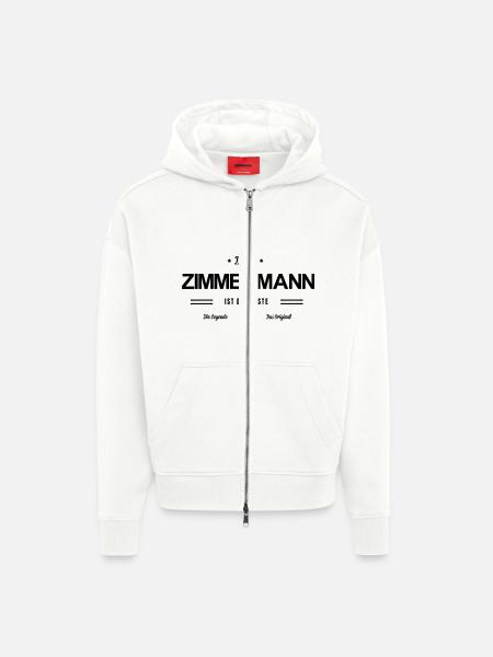 Bester Zimmermann - Zip Hoodie - made by SPREAD - OFF WHITE
