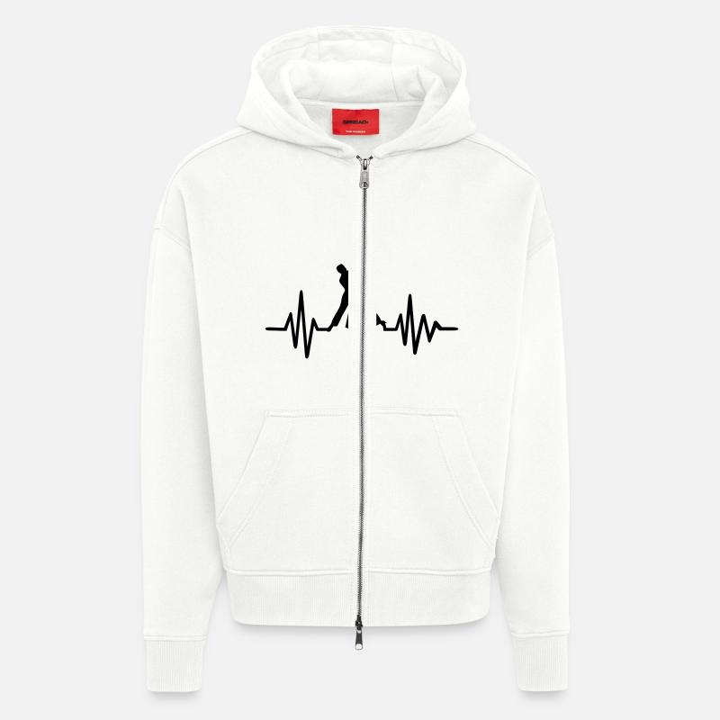Danser - Veste à capuche bio épaisse oversize fabriqué en UE - OFF WHITE