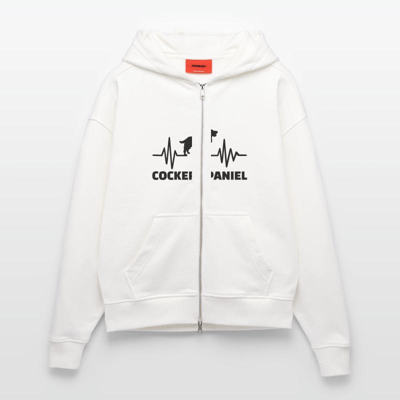 Cocker Spaniel Zip Hoodie - made by SPREAD