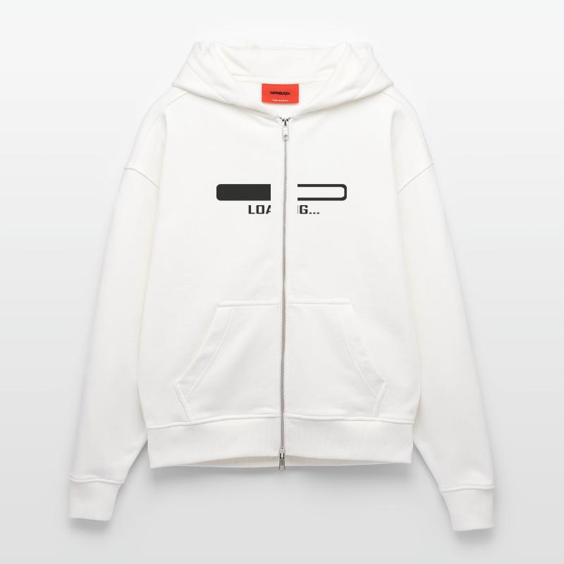 Loading Bar - Computer Zip Hoodie - made by SPREAD