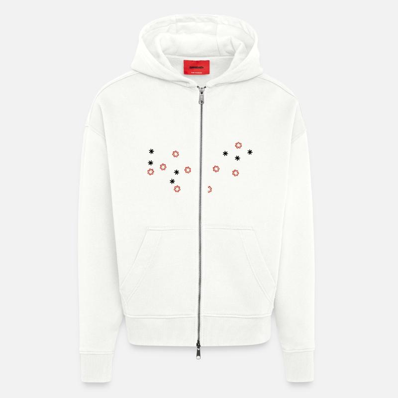 blümchen - Zip Hoodie - made by SPREAD - OFF WHITE