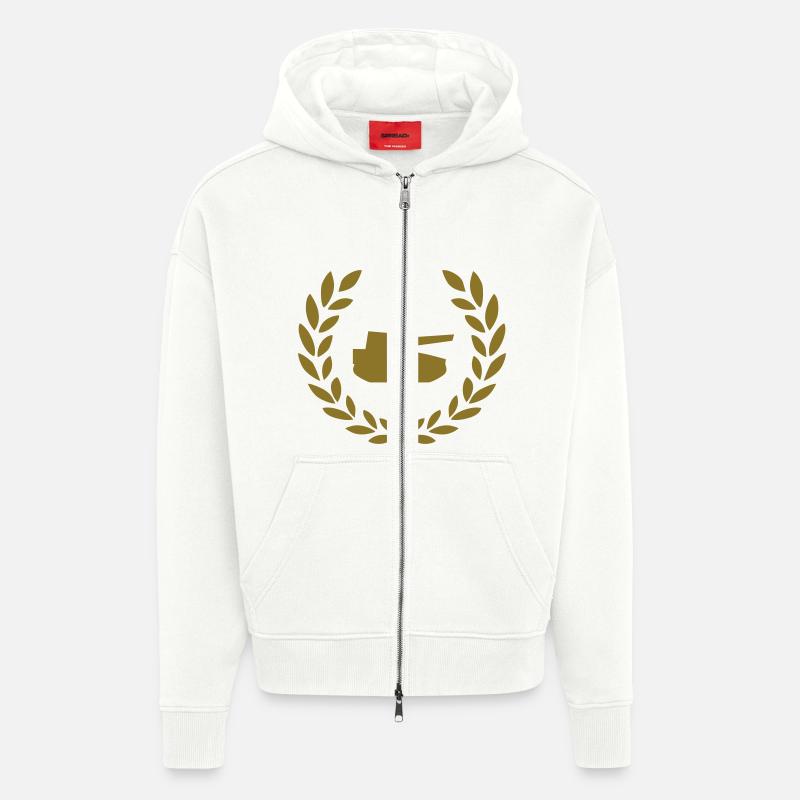 Tanks - Veste à capuche bio épaisse oversize fabriqué en UE - OFF WHITE