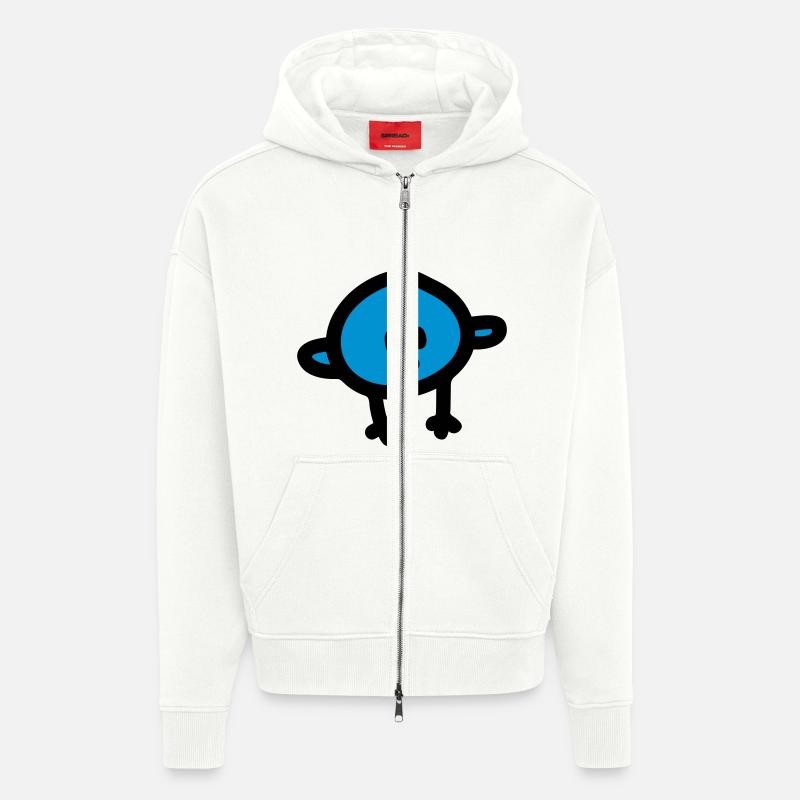 Vögelchen - Zip Hoodie - made by SPREAD - OFF WHITE
