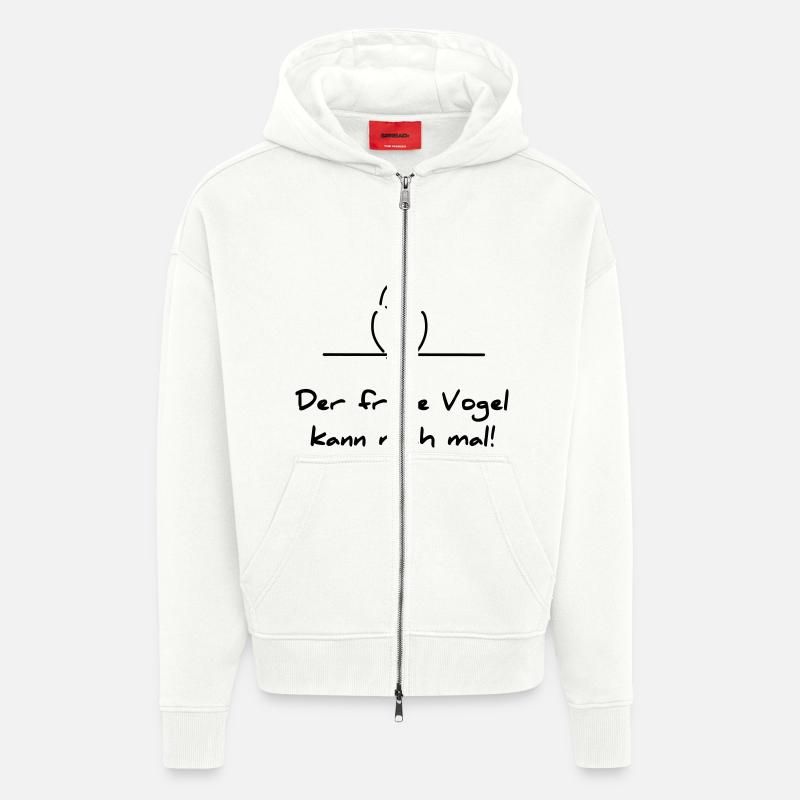 Früher Vogel - Zip Hoodie - made by SPREAD - OFF WHITE