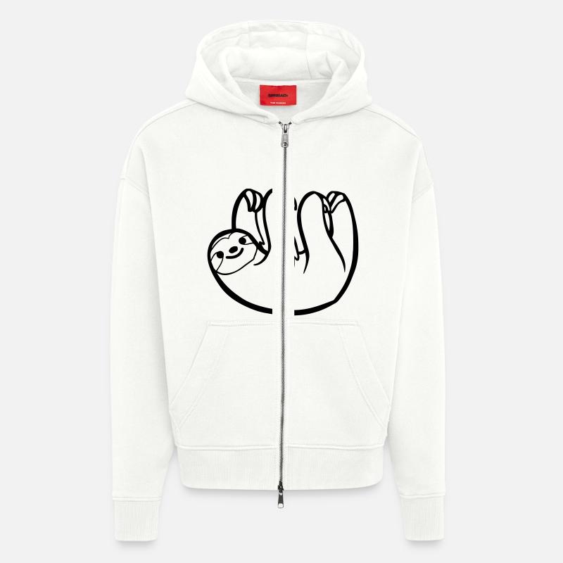 Faultier - Zip Hoodie - made by SPREAD - OFF WHITE