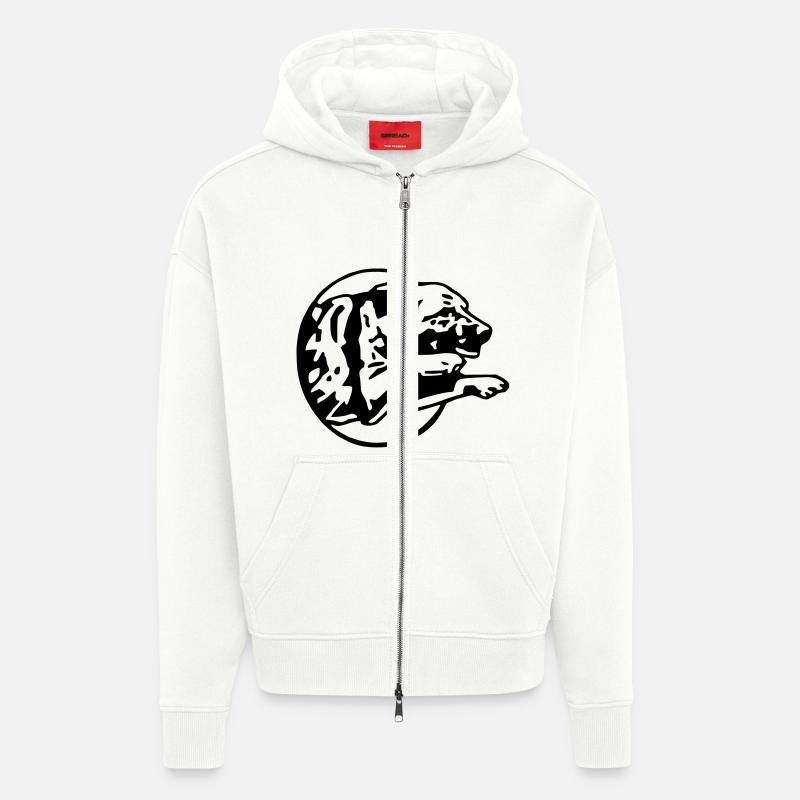 saut de ba 1 - Veste à capuche bio épaisse oversize fabriqué en UE - OFF WHITE