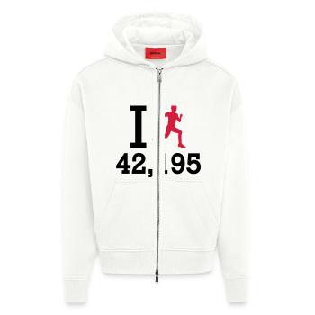 Marathon - Zip Hoodie - made by SPREAD - OFF WHITE - Vorne