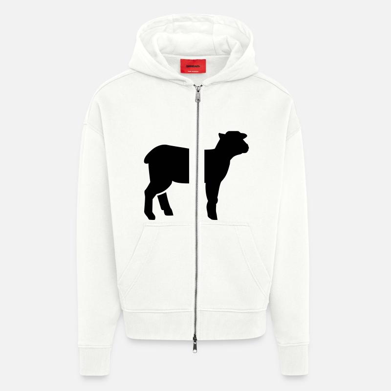 Lamm - Zip Hoodie - made by SPREAD - OFF WHITE