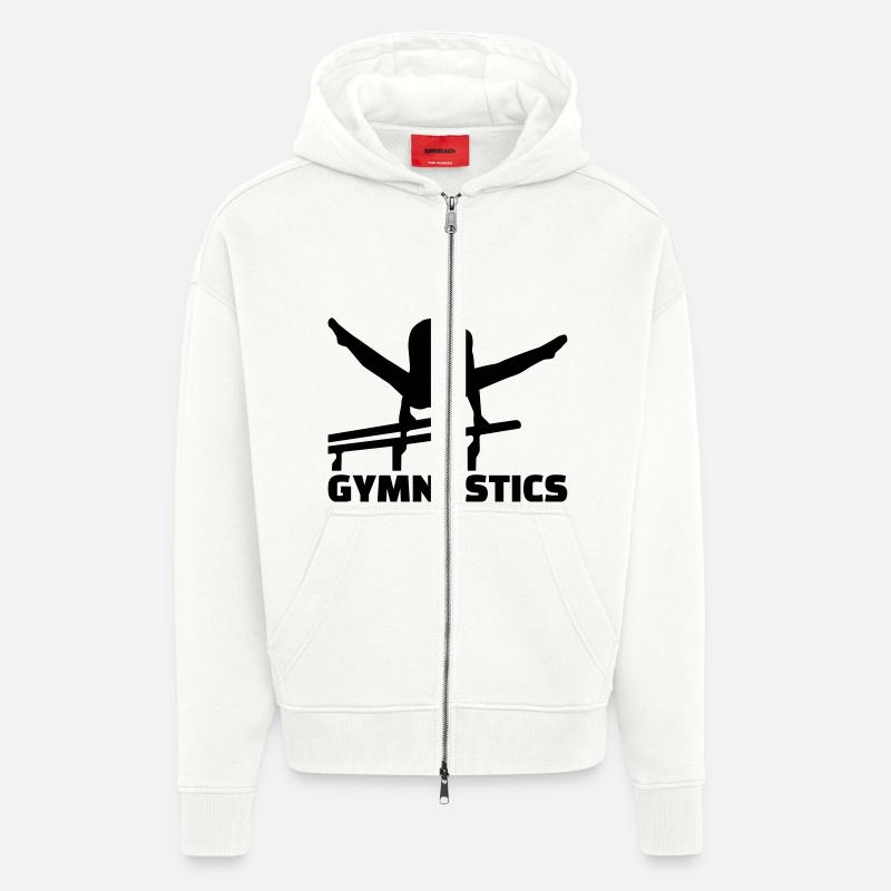 Gymnastics - Veste à capuche bio épaisse oversize fabriqué en UE - OFF WHITE