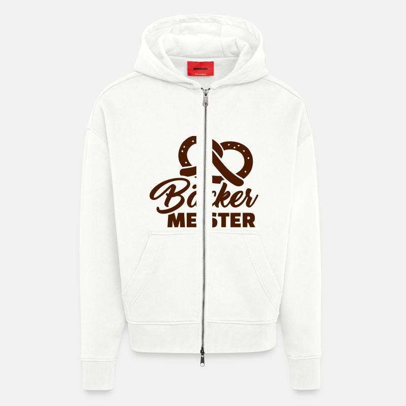 Bäcker - Zip Hoodie - made by SPREAD - OFF WHITE